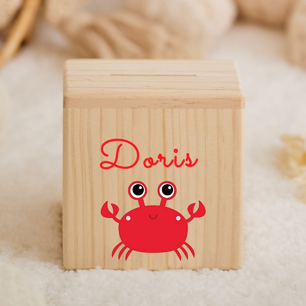 Personalized Kid Cute Animal Wooden Money Boxes