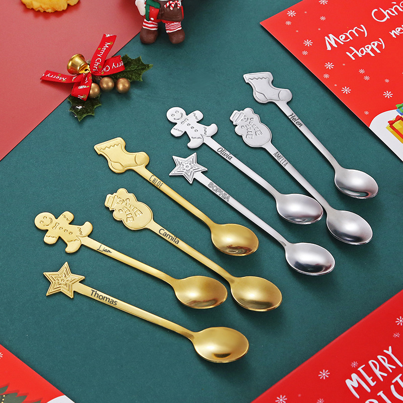 Personalized Christmas Spoons Gift Box | MCGift28