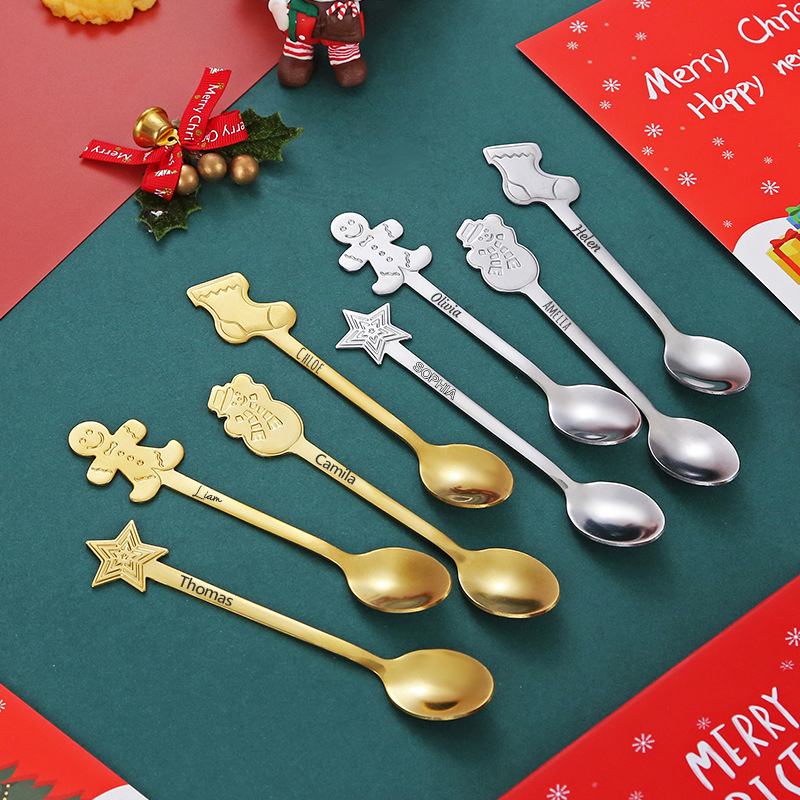 Personalized Christmas Spoons Gift Box | MCGift28