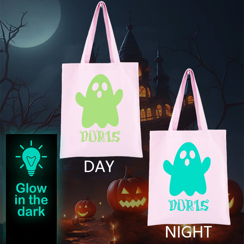 Personalized Glow In The Dark Halloween Treat Bag | MCGift32