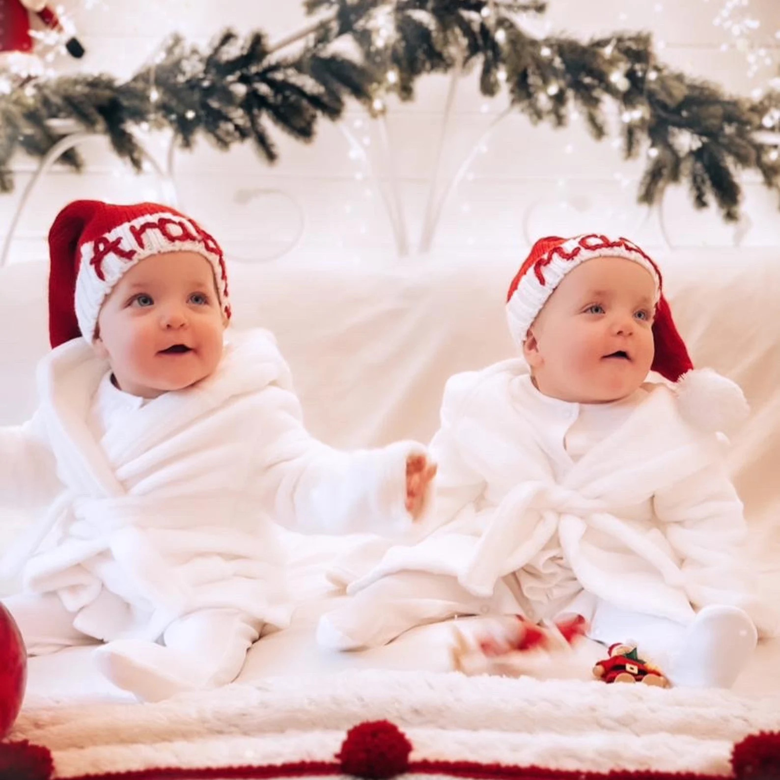 Personalized Hand Embroidered Christmas Santa Hat | MCGift53 