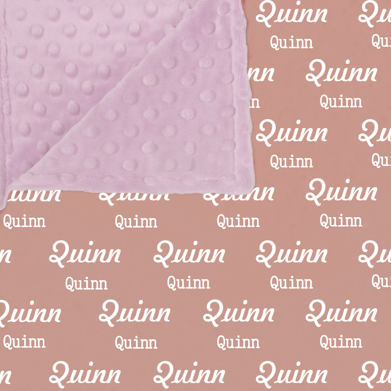 Personalized Double Layers Minkey Dimple Dot Warm Blanket | CWMinky01