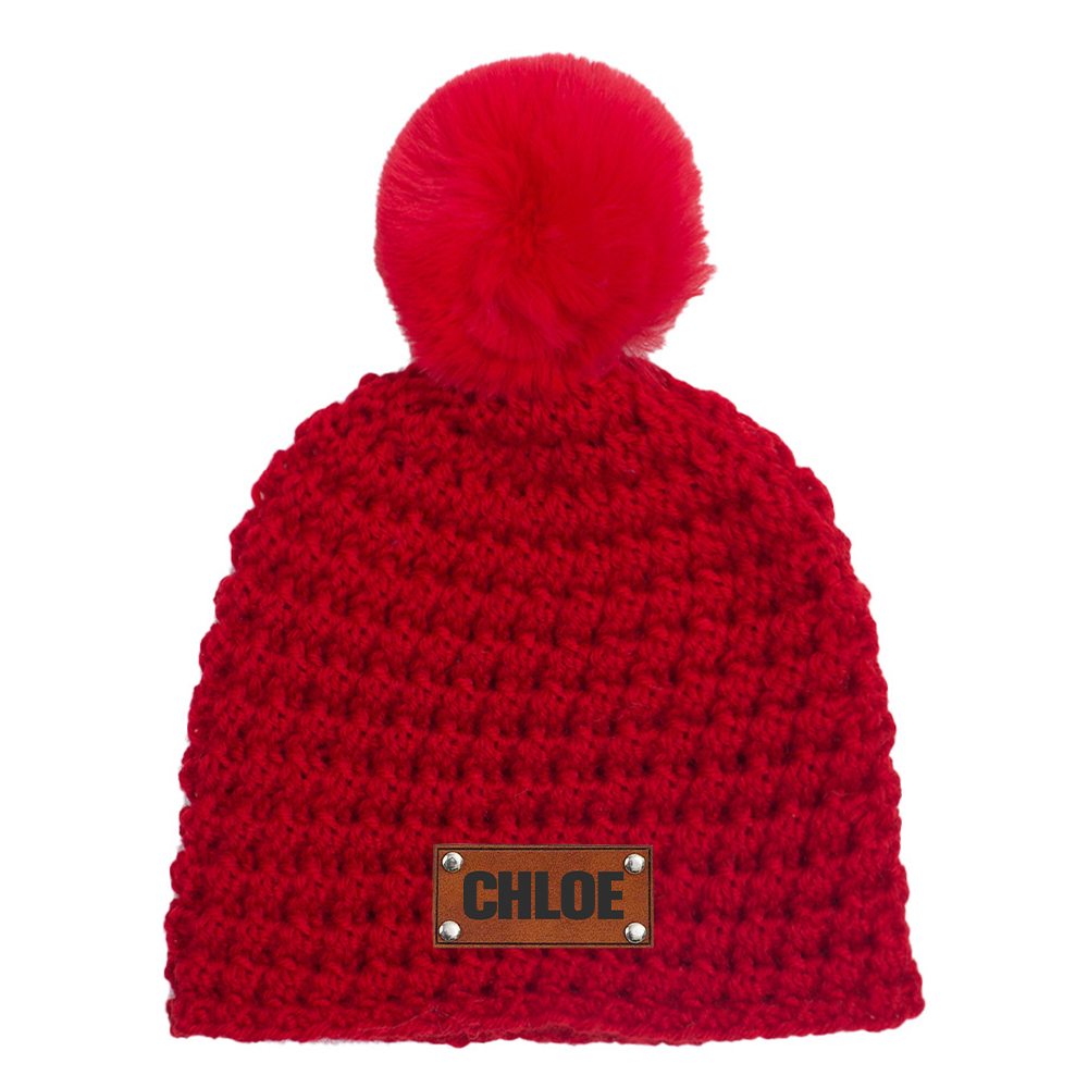 Personalized Embroidery Kid Colorful Pom Pom Hat | HSKid49