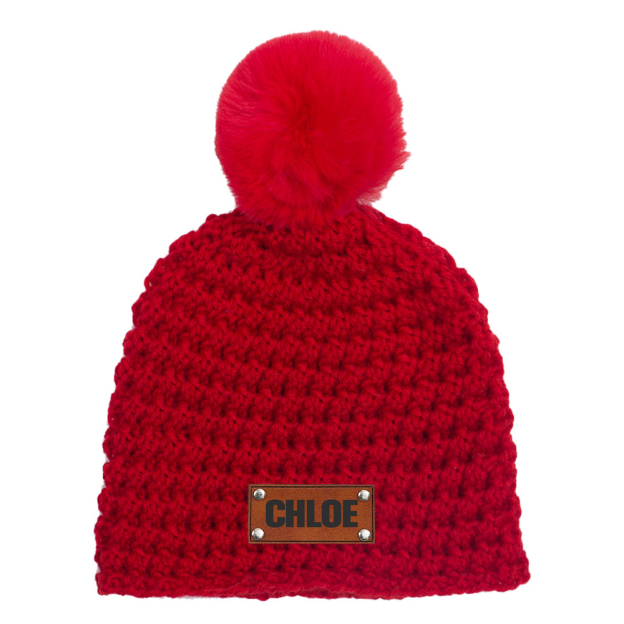 Personalized Embroidery Kid Colorful Pom Pom Hat | HSKid49