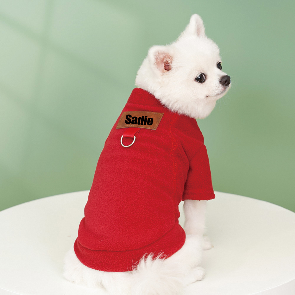 Personalized Leather Patch Pets Color Sweatshirts | BKPet91