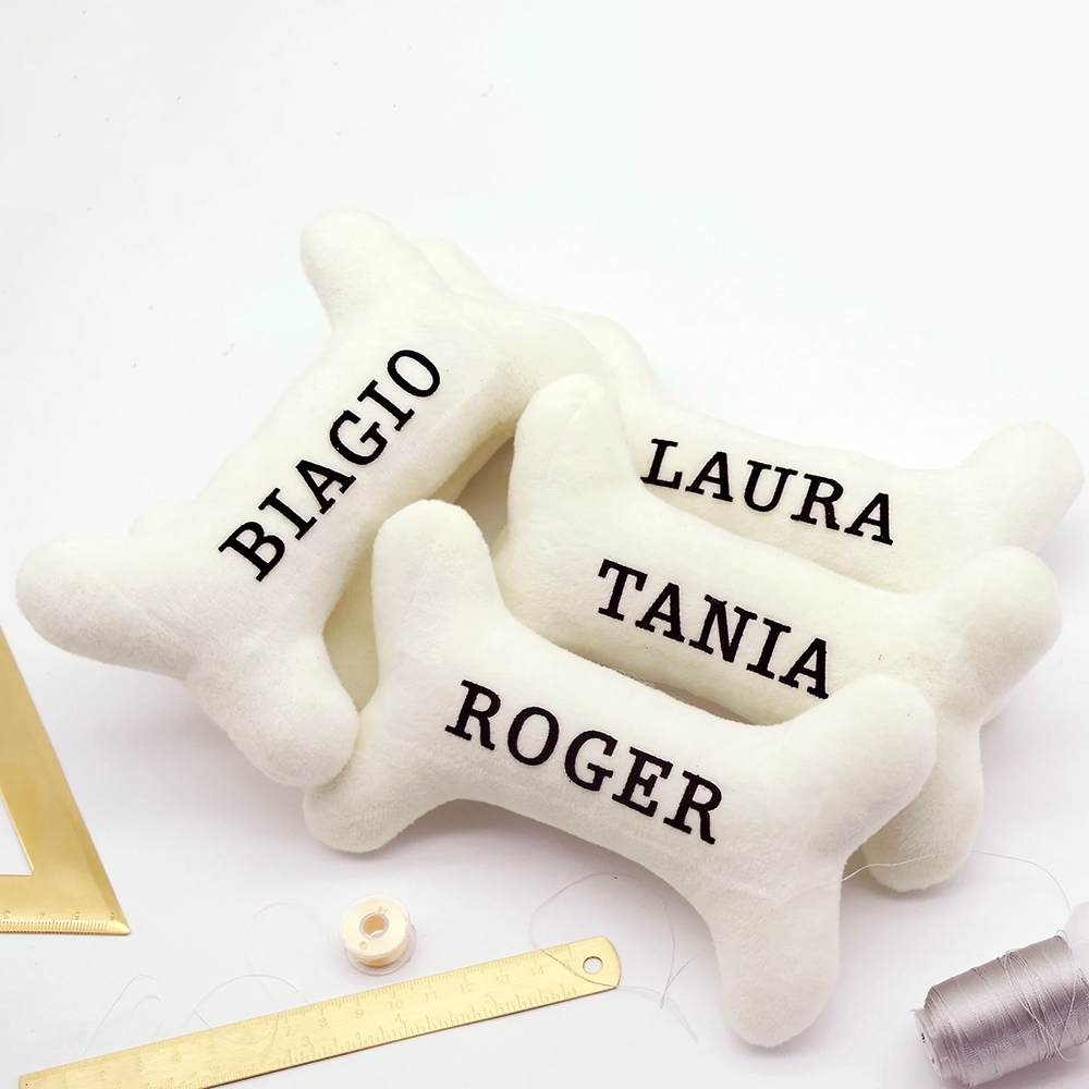 Personalized Puppy Gift Soft Bone Pillow Toy | BKPet129