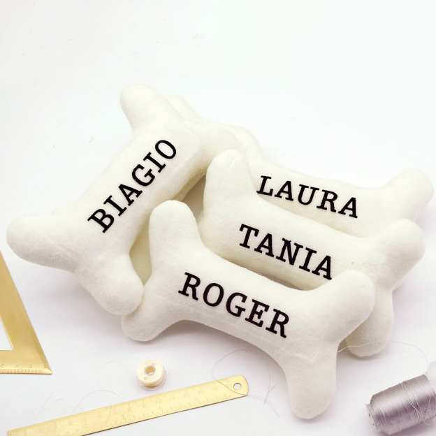 Personalized Puppy Gift Soft Bone Pillow Toy | BKPet129