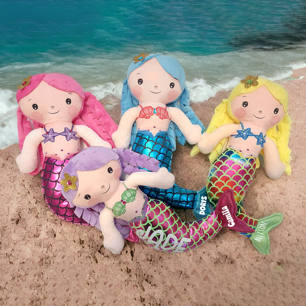 Personalized Kids Mermaid Dreammates Doll | CWToy105