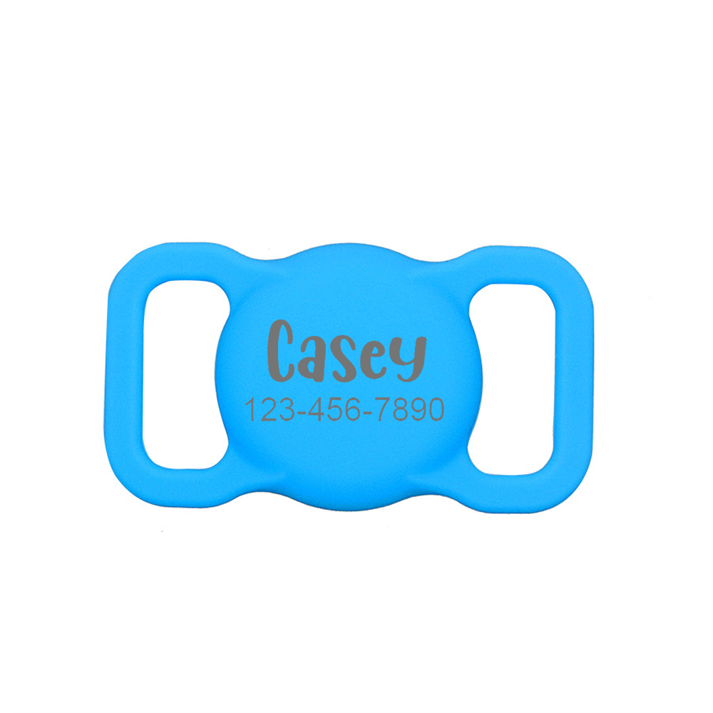 Personalized Pet Apple Air Tag Holder for Dog Collar | BKPet139
