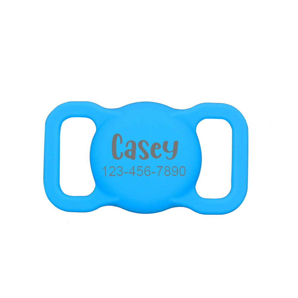 Personalized Pet Apple Air Tag Holder for Dog Collar | BKPet139