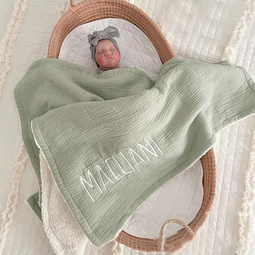 Personalized Embroidered Soft Fleece Baby Blanket | CWBaby154
