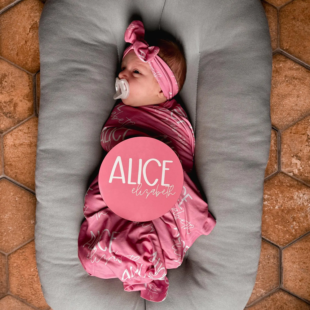 Personalized Baby Swaddle Blanket Set for Comfort & Unique | BBBlanket11