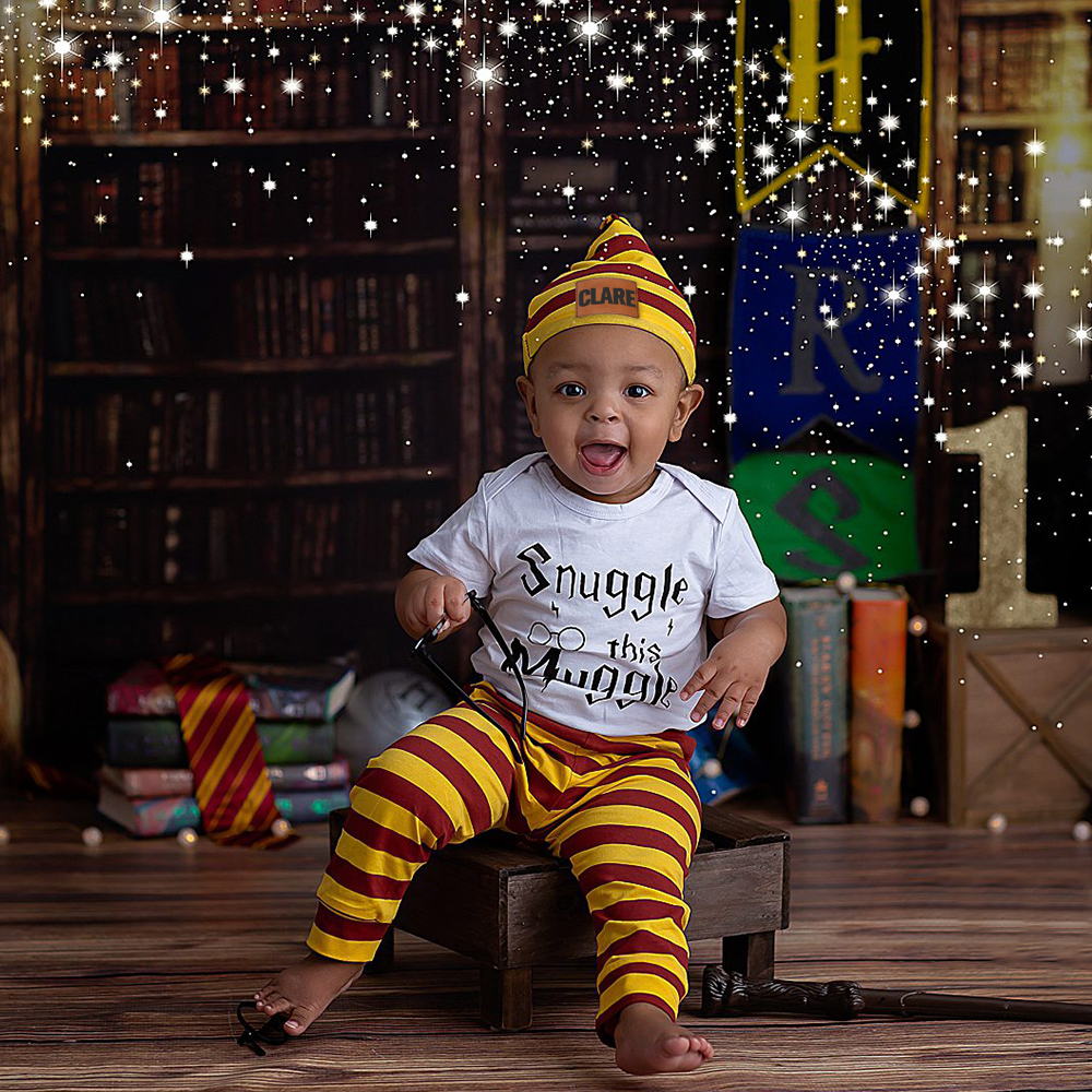 Personalized Baby Snuggle This Muggle 3 Piece Outfit Set | CWBaby169
