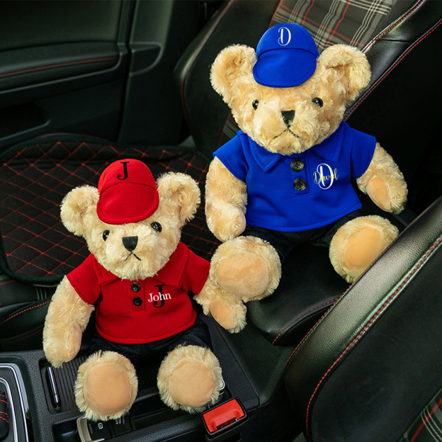 Personalized Kids Monogram Plush Teddy Bear Toy | CWToy111