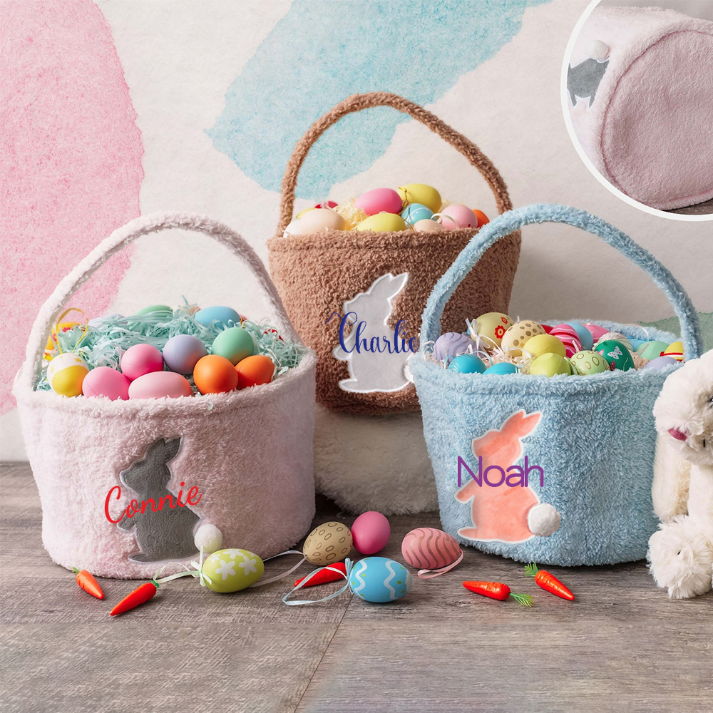 Personalized Name Easter Bunny Basket | CWEaster36