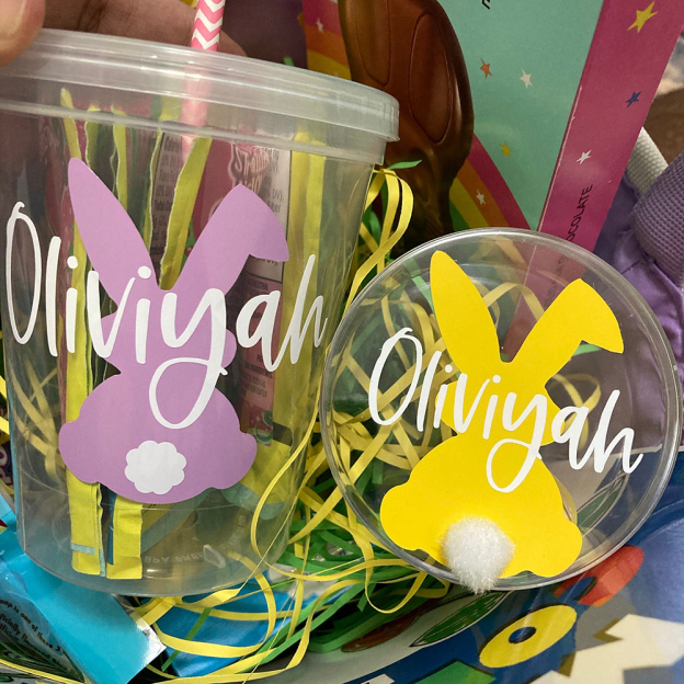 Personalised Lovely Easter Bunny Candy Containers | CWEaster40
