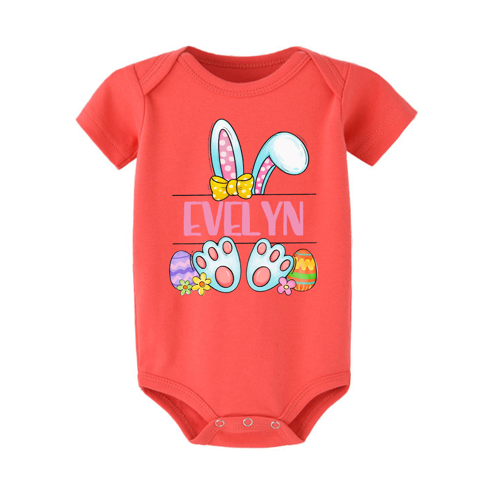 Personalized Baby Cute Easter Bunny Romper | CWEaster44