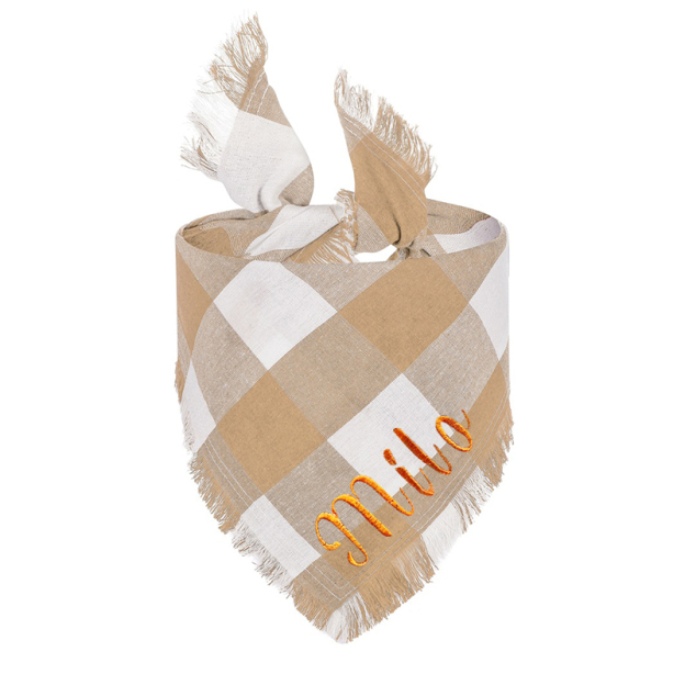Personalized Autumn Dog Bandana for Comfort & Unique | BKPet19