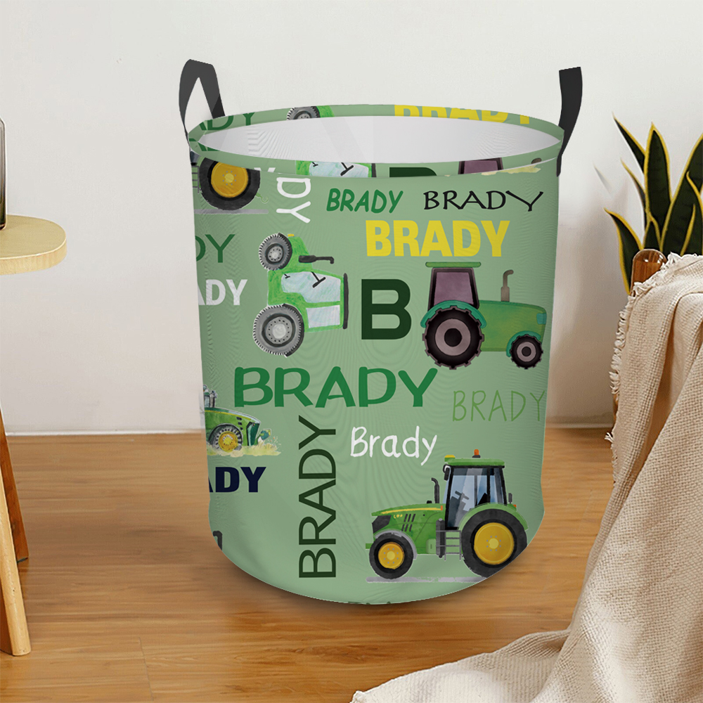 Personalized Laundry Collapsible Baskets with Handle | | CWBasket03