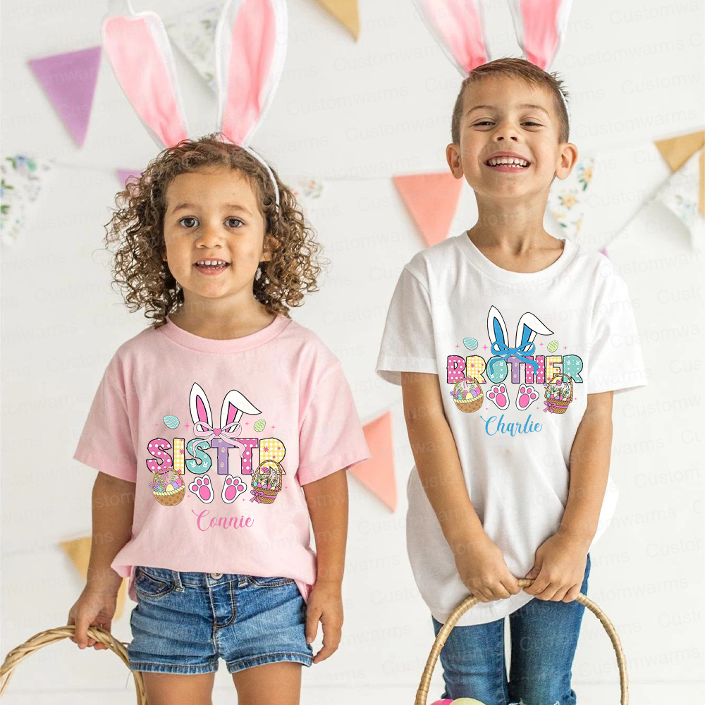 Personalized Family Happy Easter Matching Shirt | CWEaster54