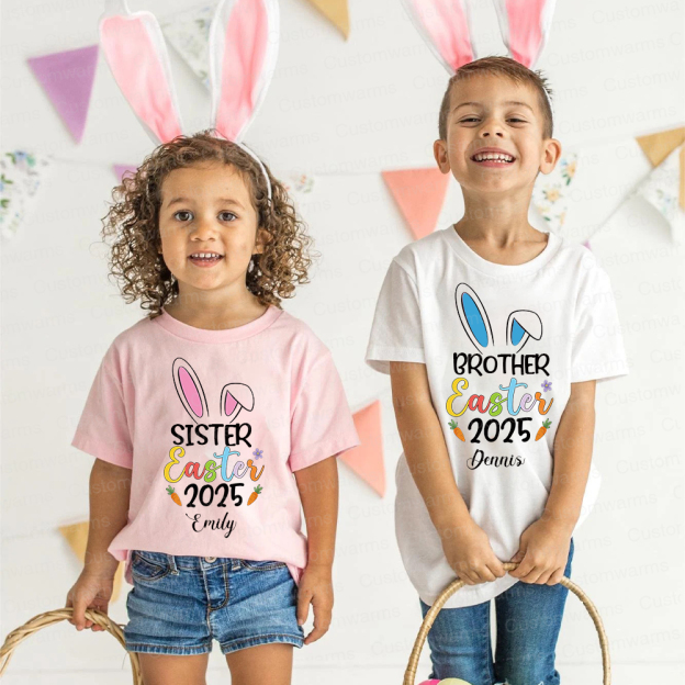 Personalized Family Happy Easter Matching Shirt | CWEaster57