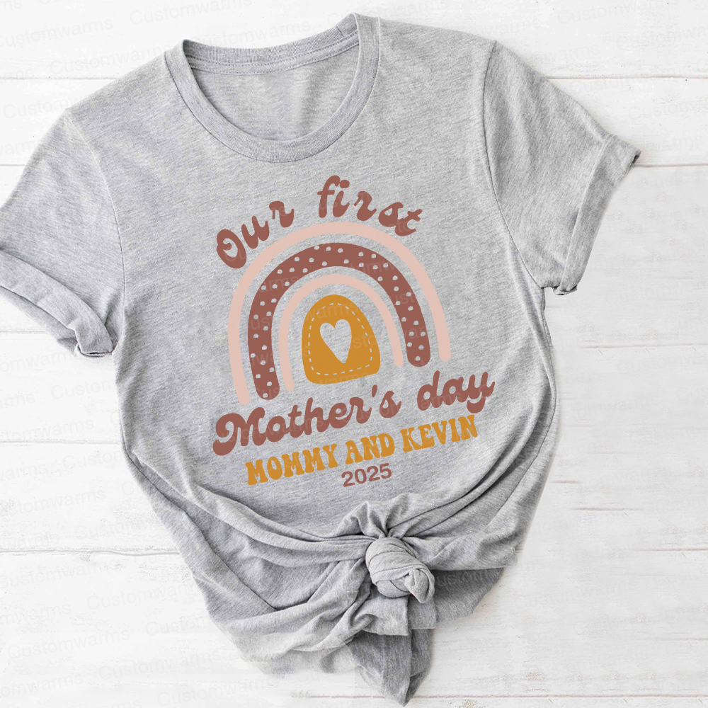 Personalized First Mother's Day Mommy and Baby Outfit | CWFamily31