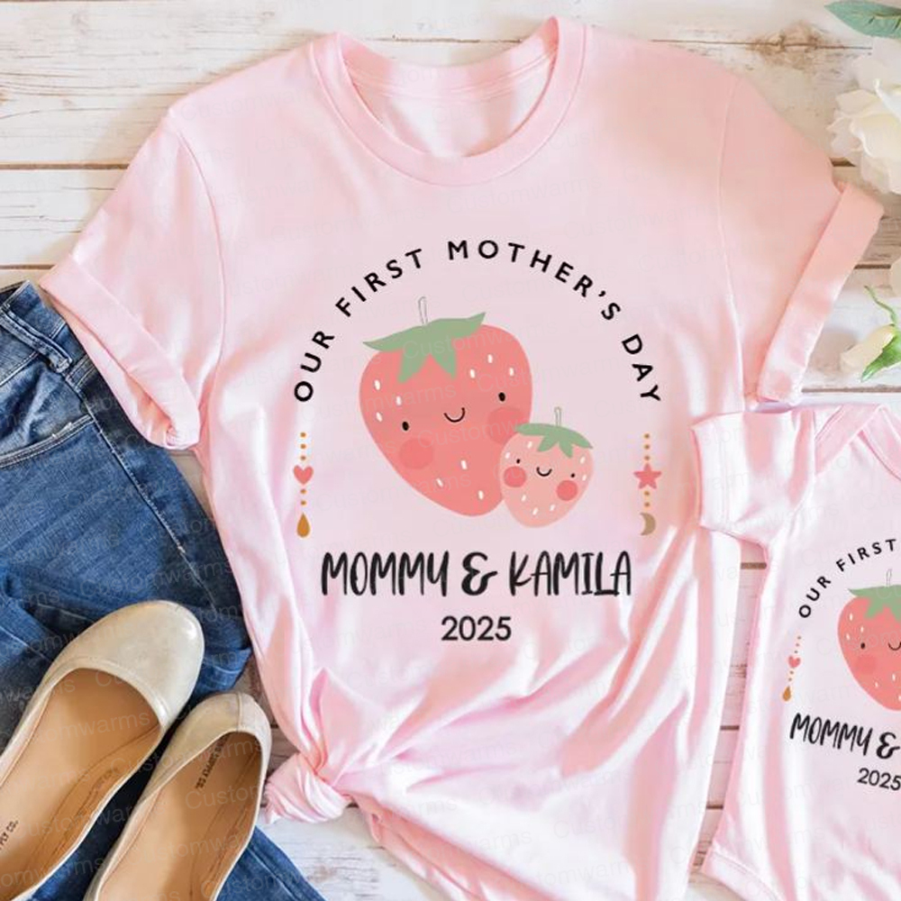 Personalized First Mother's Day Mommy and Baby Outfit | CWFamily18