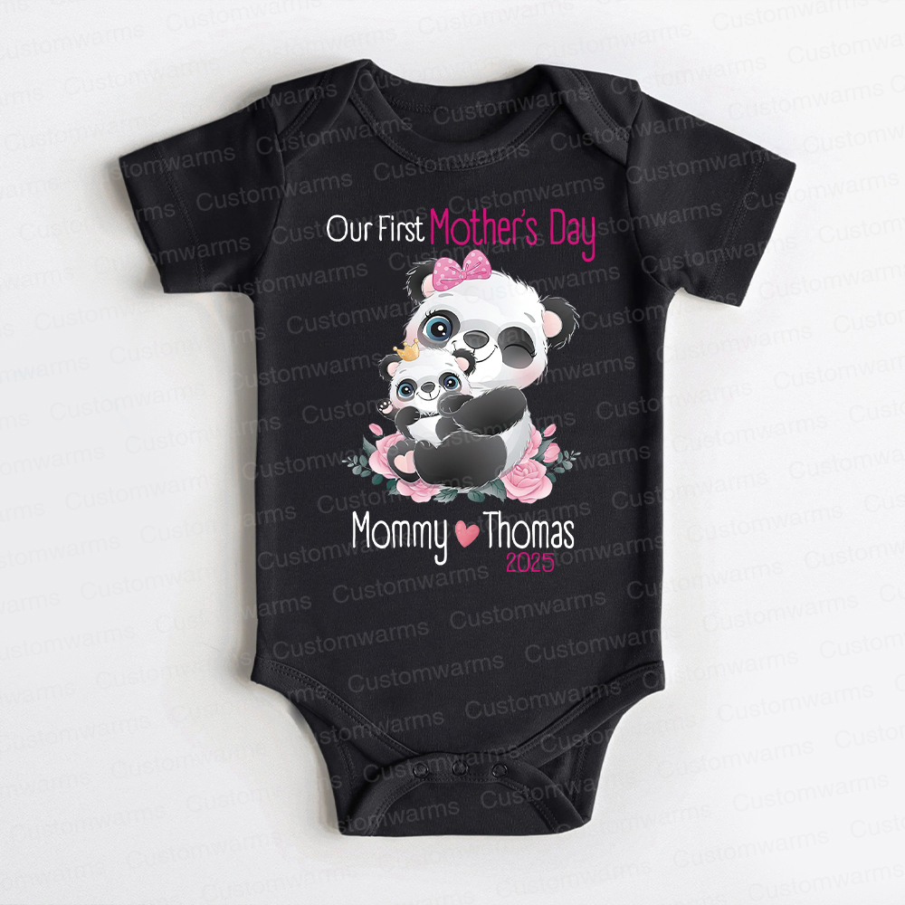 Personalized First Mother's Day Mommy and Baby Outfit | CWFamily37