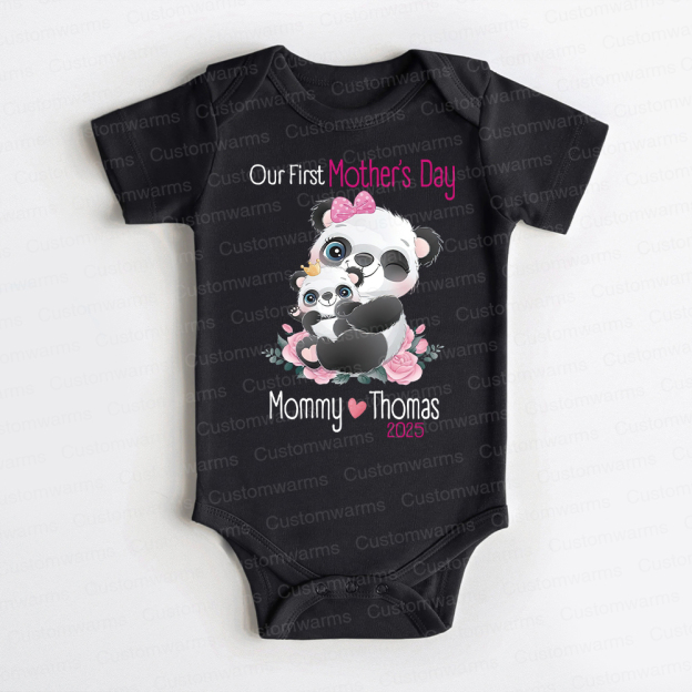 Personalized First Mother's Day Mommy and Baby Outfit | CWFamily37