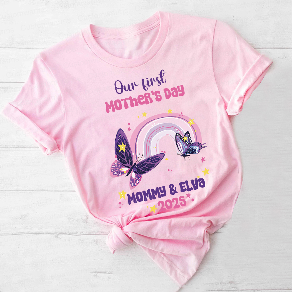 Personalized First Mother's Day Mommy and Baby Outfit | CWFamily38