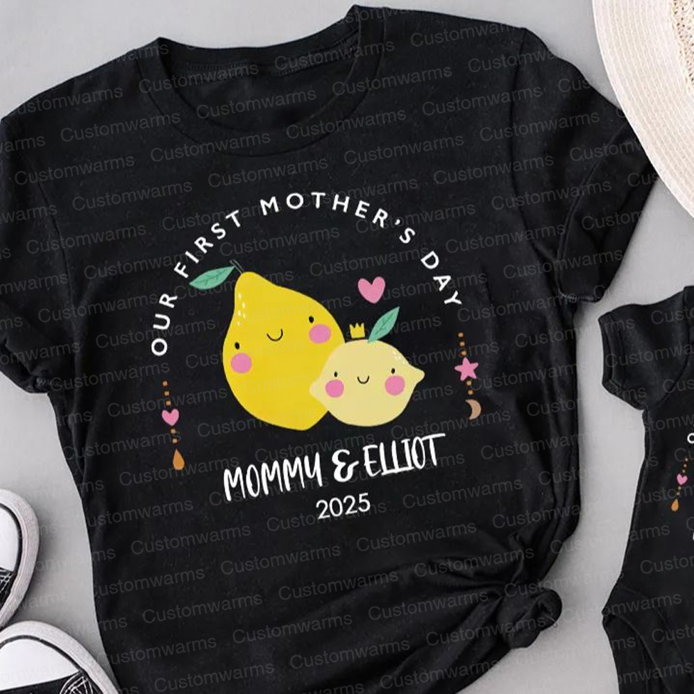 Personalized First Mother's Day Mommy and Baby Outfit | CWFamily22