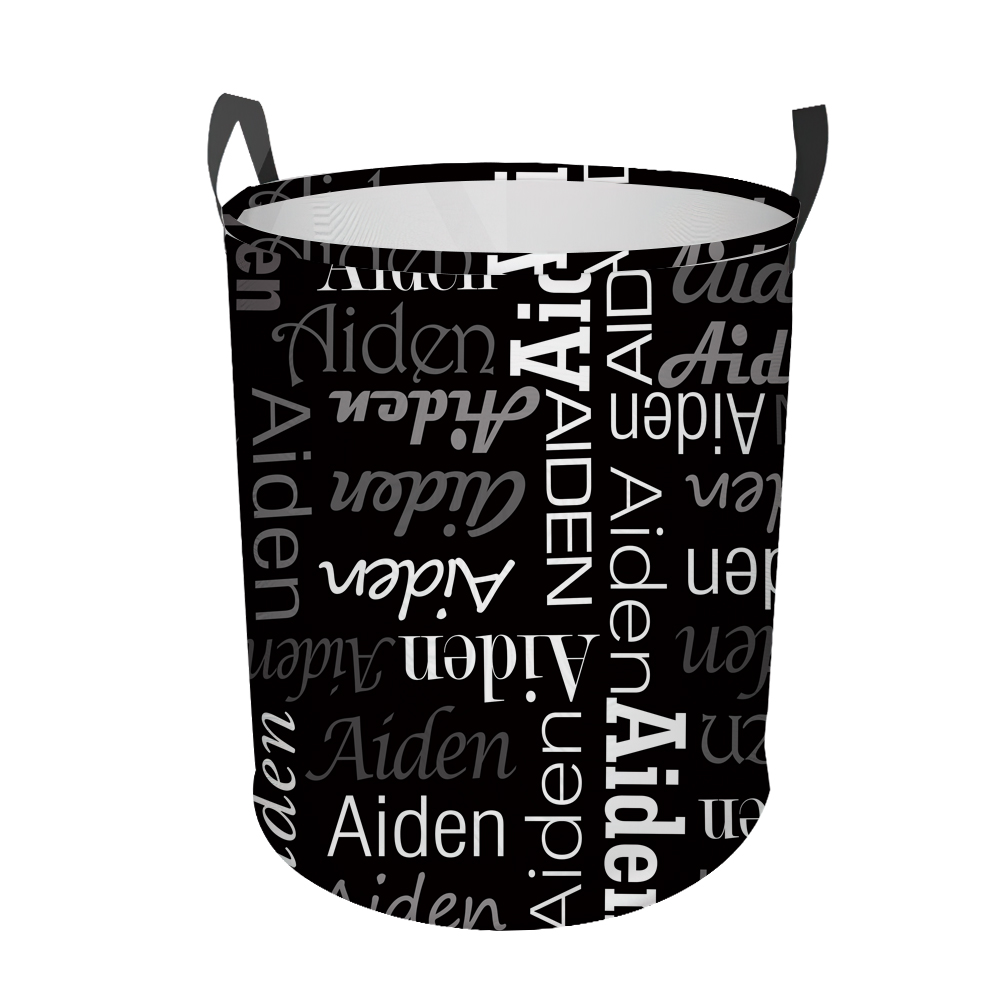 Personalized Laundry Collapsible Baskets with Handle | CWBasket06