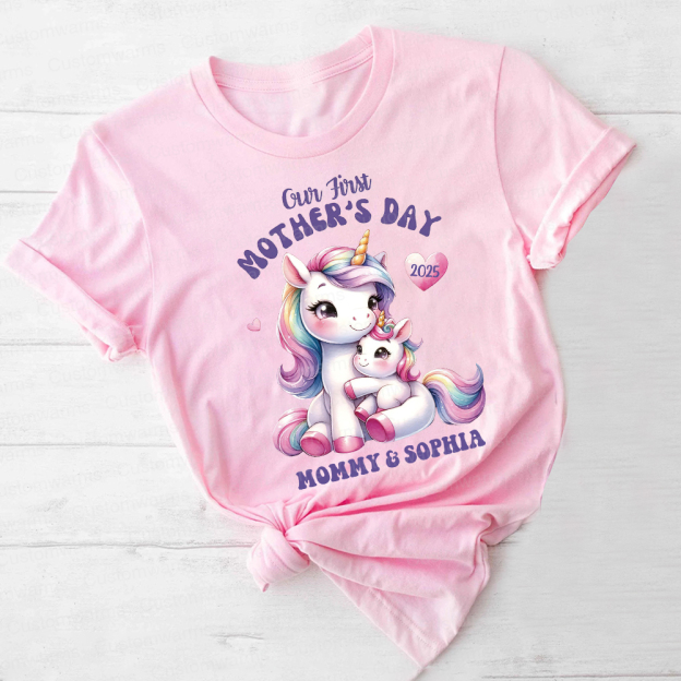 Personalized First Mother's Day Mommy and Baby Outfit | CWFamily29