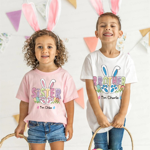 Personalized Family Happy Easter Matching Shirt | CWEaster64