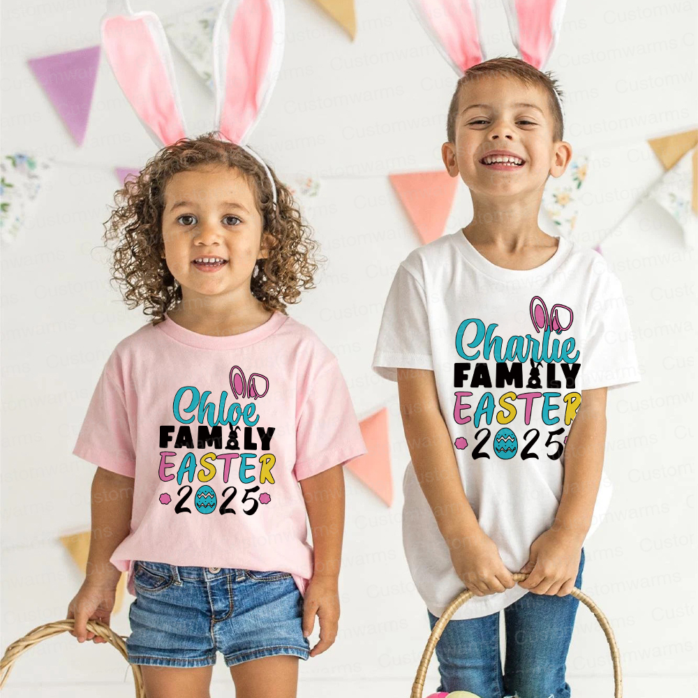 Personalized Family Happy Easter Matching Shirt | CWEaster66