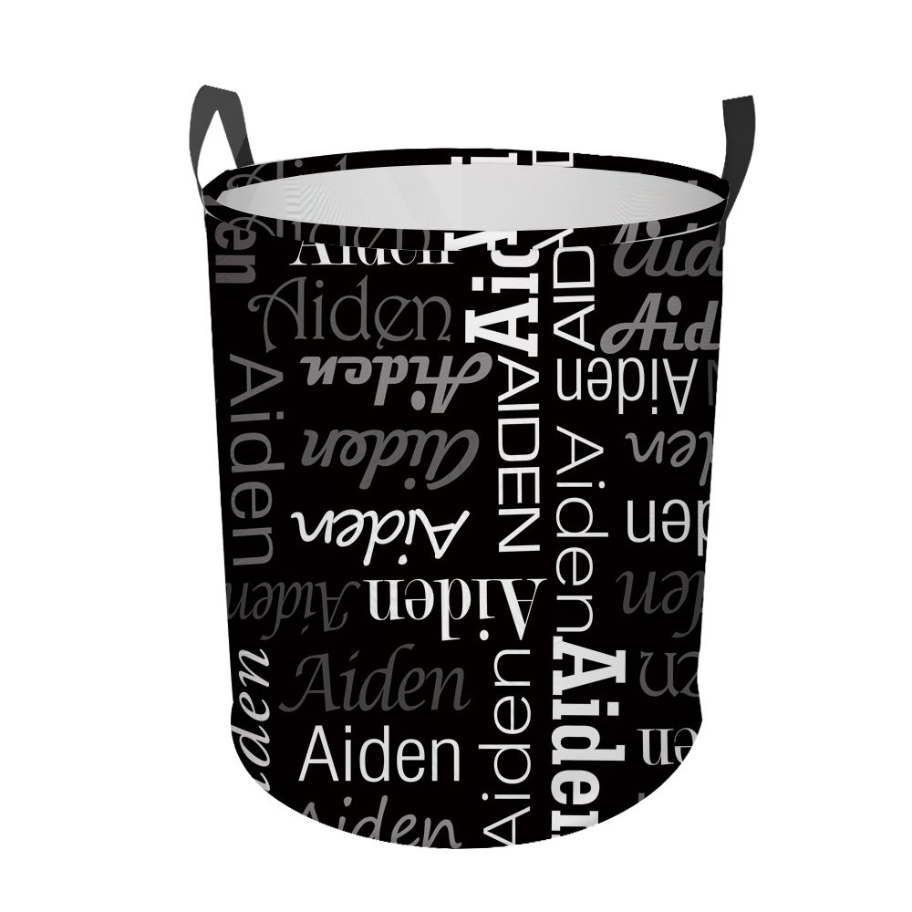 Personalized Laundry Collapsible Baskets with Handle | CWBasket06