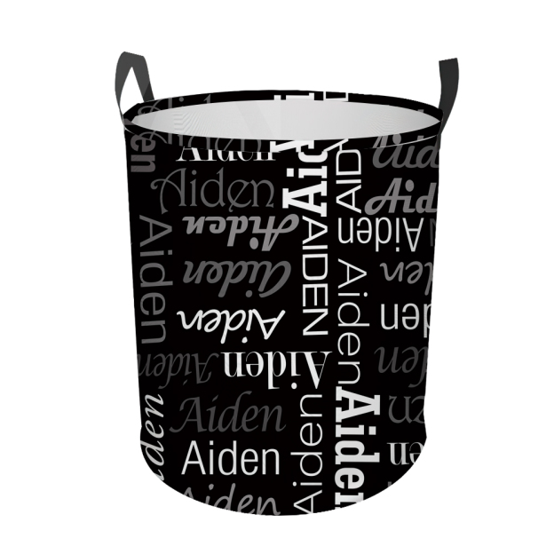 Personalized Laundry Collapsible Baskets with Handle | CWBasket06