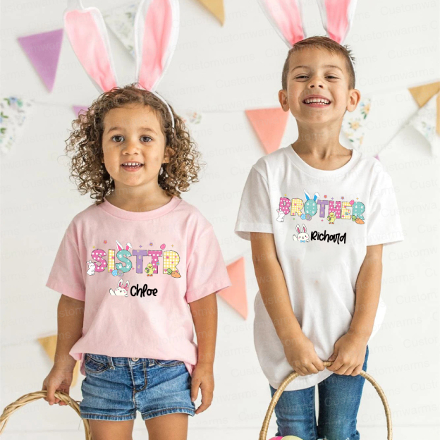 Personalized Family Happy Easter Matching Shirt | CWEaster68