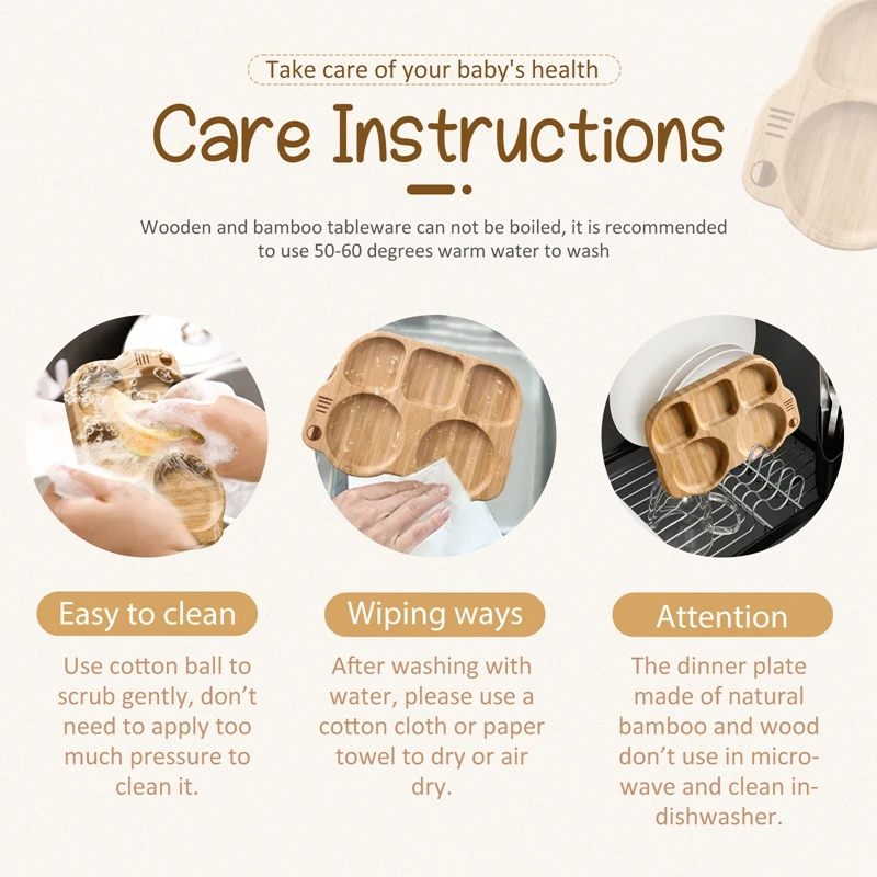 Personalised Baby Bamboo Plate Set | CWBaby19