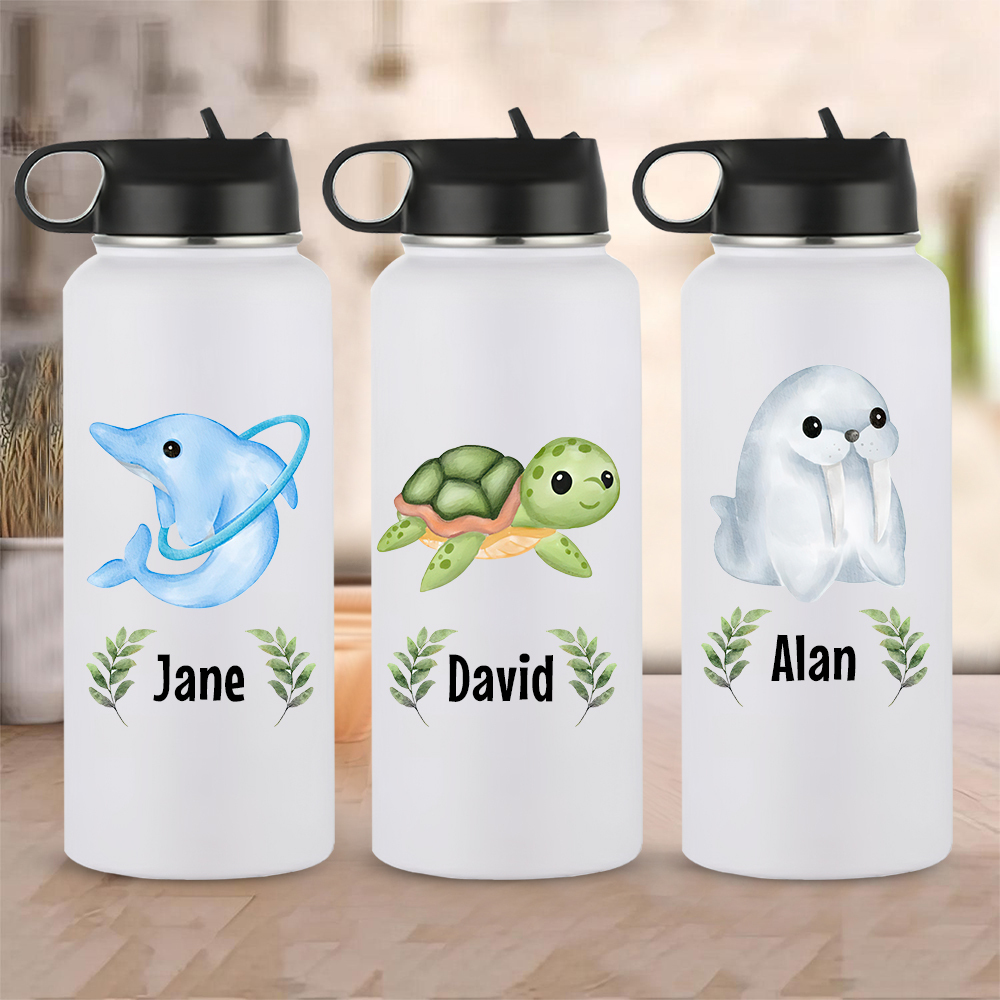 Personalized BPA Free 12oz/18oz Stainless Steel Water Bottle | YouBottle91