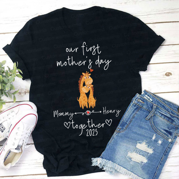 Personalized First Mother's Day Mommy and Baby Outfit | CWFamily43