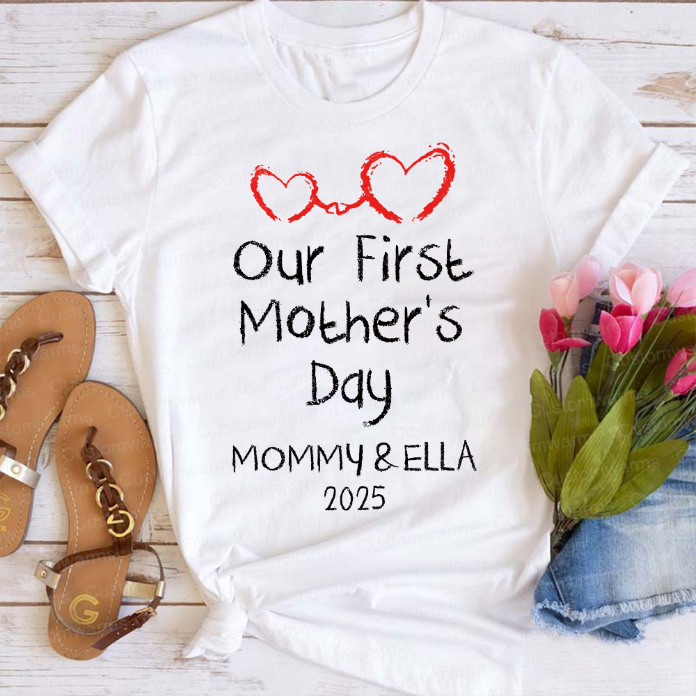 Personalized First Mother's Day Mommy and Baby Outfit | CWFamily44