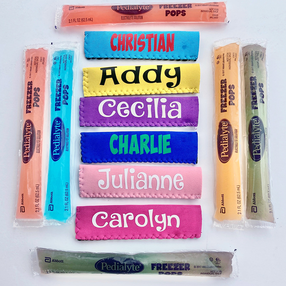 Personalized Icy Frozen Yogurt Popsicle Holder | CWBeach180
