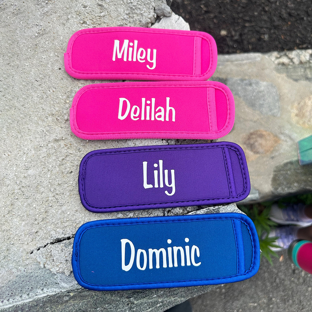Personalized Icy Frozen Yogurt Popsicle Holder | CWBeach179