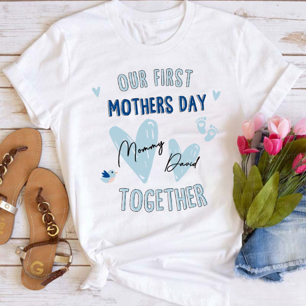 Personalized First Mother's Day Mommy and Baby Outfit | CWFamily47