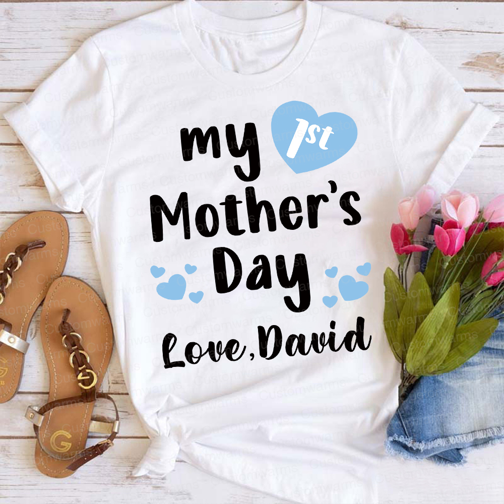 Personalized First Mother's Day Mommy and Baby Outfit | CWFamily49