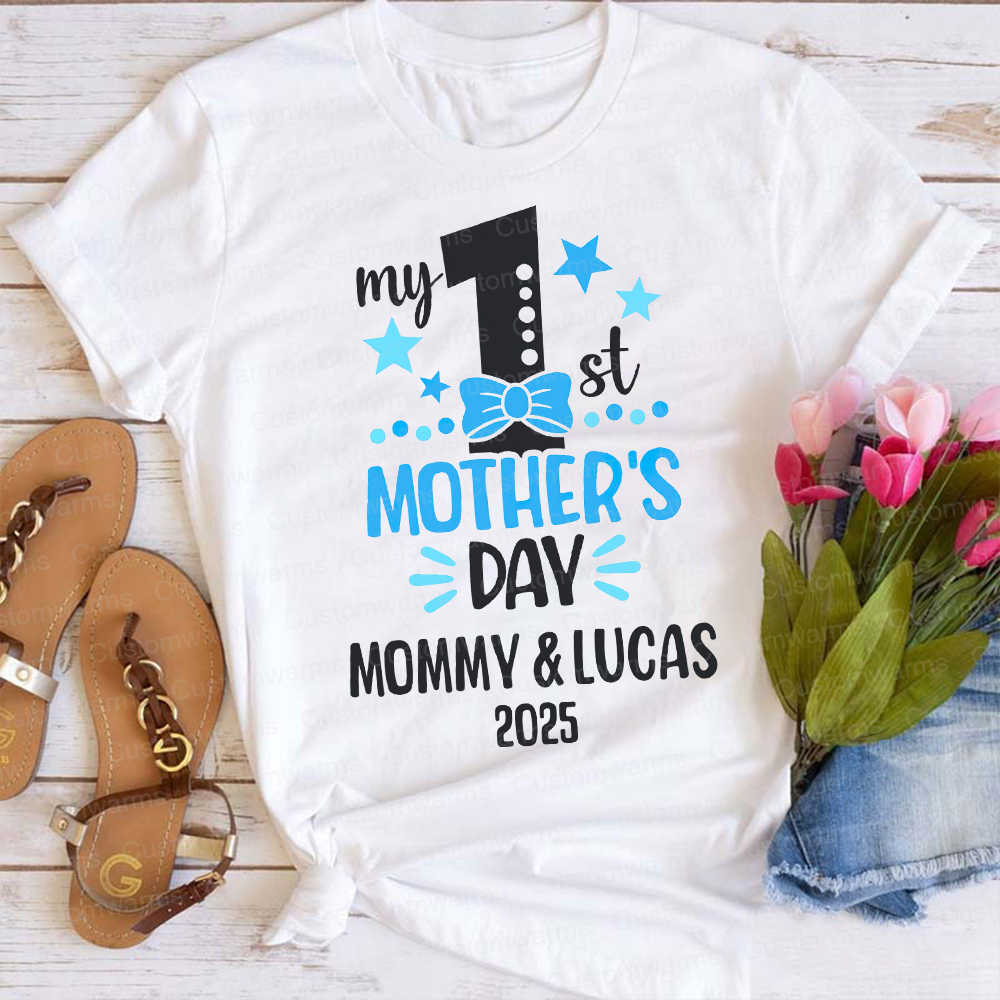 Personalized First Mother's Day Mommy and Baby Outfit | CWFamily53