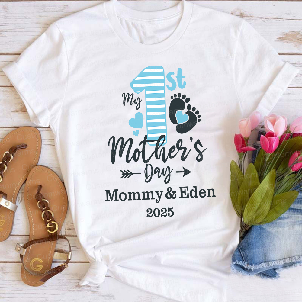 Personalized First Mother's Day Mommy and Baby Outfit | CWFamily54