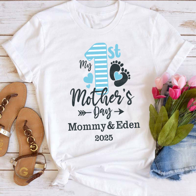 Personalized First Mother's Day Mommy and Baby Outfit | CWFamily54