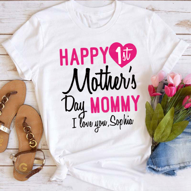 Personalized First Mother's Day Mommy and Baby Outfit | CWFamily56